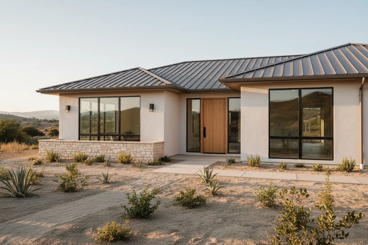 Illustrative — Rebuilding to current fire-resistant standards